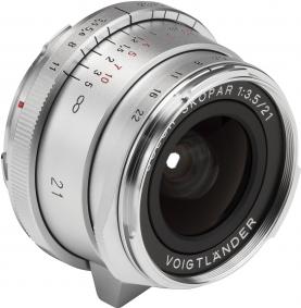 Actual product image Voigtländer Color-Skopar 21mm/3.5 II VM asph. silver (Leica M, full size)