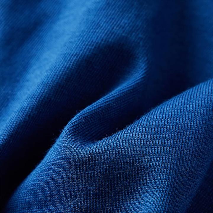 Image du produit VidaXL T-shirt manches longues enfant bleu foncé 140,Matière : 100 (140)