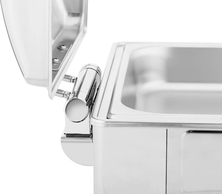 Produktbild Royal Catering Chafing Dish Warmhaltebehälter Rechaud GN 2/3 5,3 L 1 Brennstoffzelle halbrund