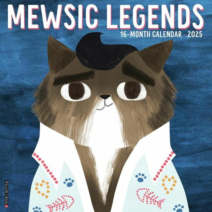 Produktbild Willow Creek Press Mewsic Legends 2025 12 X 12 Wall Calendar (Englisch)