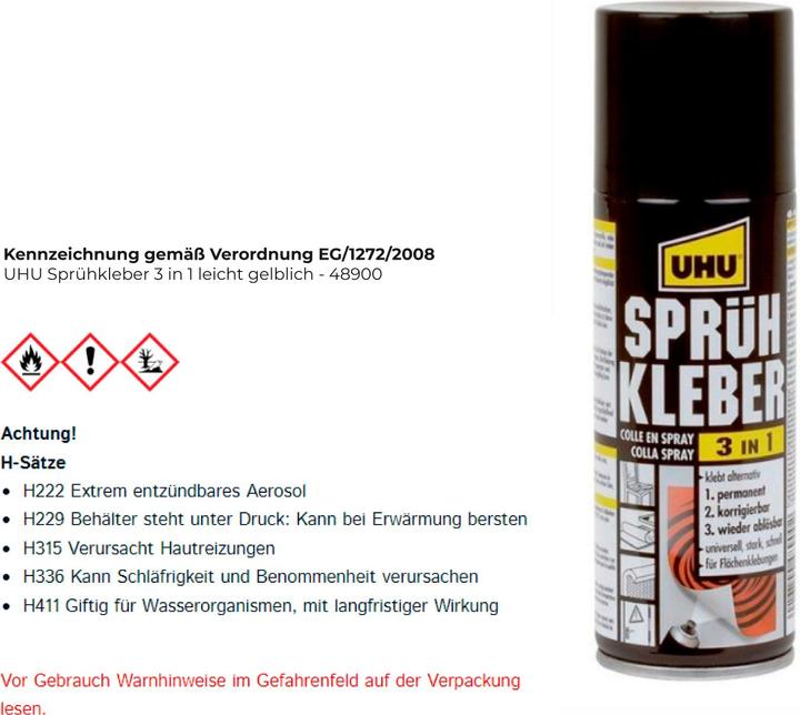 Image du produit UHU 3 en 1 (201 g, 200 ml)