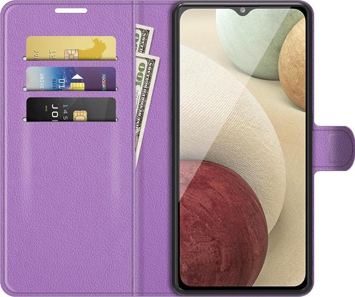 Produktbild Cover-Discount Galaxy A22 4G - Leder Etui Hülle violett (Samsung Galaxy A22)