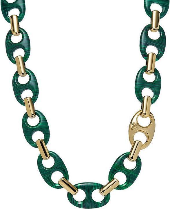 Emporio Armani EGS3145710 Ladies Collier - Gold -Colored (Messing, Gold, Malachit)