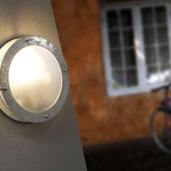 Actual product image Nordlux Malte, Wall lamp, Galvanized (E27, IP54)