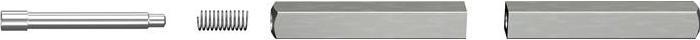 Produktbild Ogro Panik-Stift 120 FS SECURE Vierkant 9 mm TS 44-50 mm geteilter Vollstift