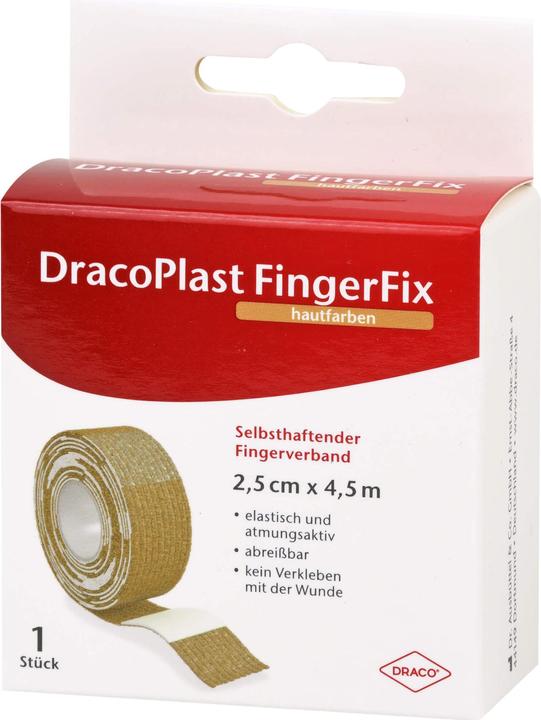 Produktbild Dracco DracoPlast FingerFix 2,5cmx4,5m haut m. Wundk., 1 St. Pflaster (1 x)
