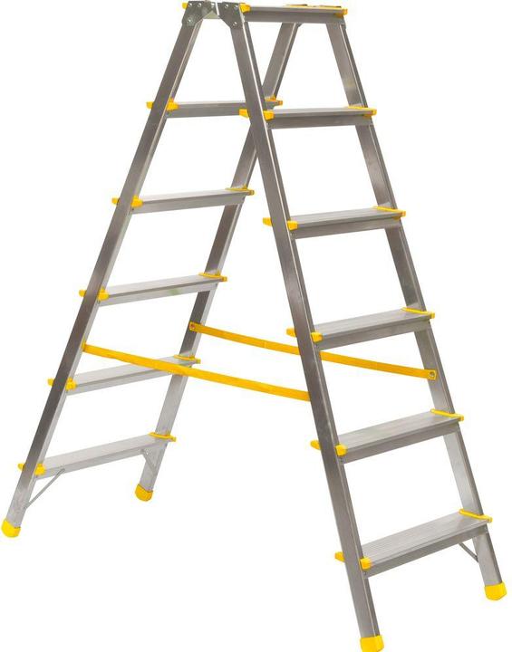 Actual product image Puag Double step ladder 2 x 6 steps (Scaffolding, 137 cm)