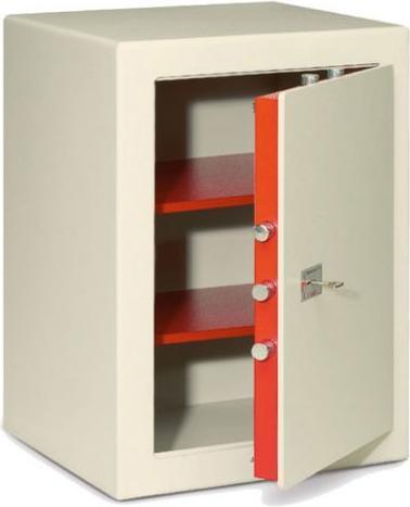 Technomax SEKUR LARGE KEY Cassaforte indipendente 85 L Arancione, Bianco (85 l)