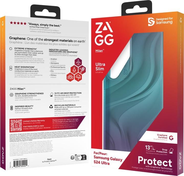 Actual product image Zagg Milan Galaxy S24 Ultra Deep Aurora (Samsung Galaxy S24 Ultra)