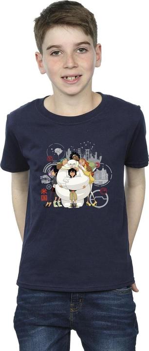 Immagine prodotto Disney Big Hero 6 Baymax Group Hug Maglietta Ragazzi (128)