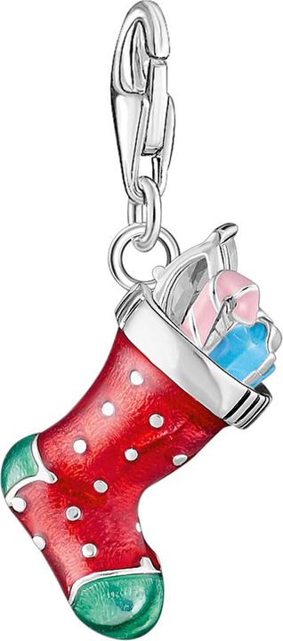 Immagine prodotto Thomas Sabo Ciondolo natalizio con calze d'argento (Smalto, Argento 925)