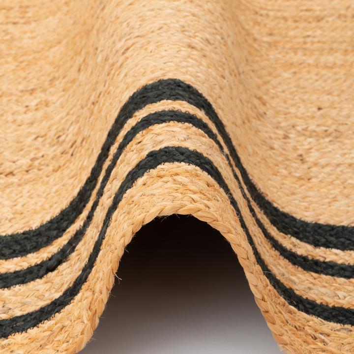 Actual product image Pergamon Naturfaser Teppich Jute Salsa Bordüre (160 x 230 cm)