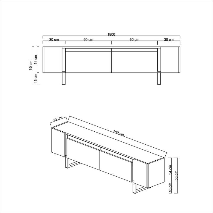 Produktbild Skye Decor Yildiz TV Stand (180 x 50 x 30 cm)
