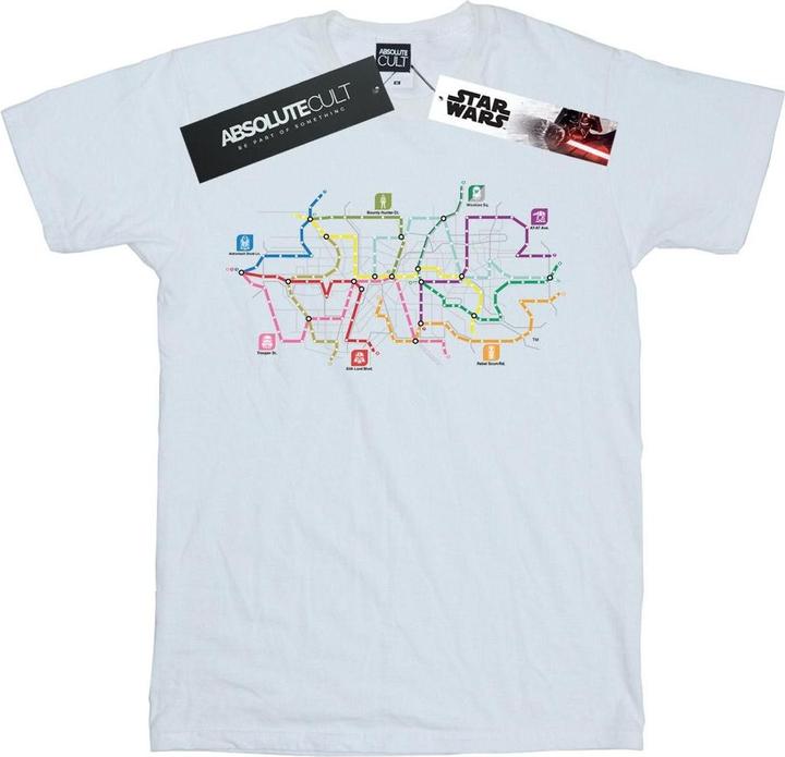 Produktbild Star Wars Subway Map Logo TShirt (M)