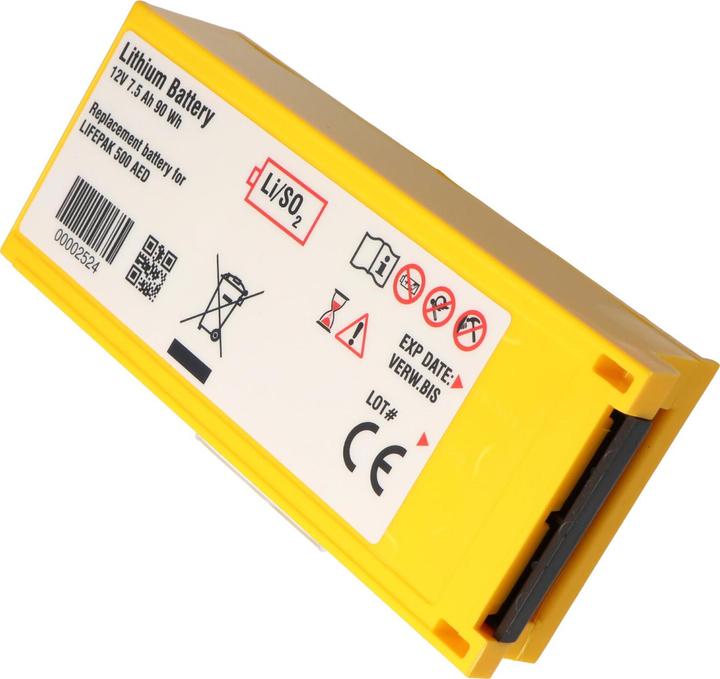 Actual product image AccuCell Physio Control Defibrillator Lifepak 500 Battery - 300-5380-030, 11141-000016 (1 pcs., Device specific, 7500 mAh, Battery + charger)