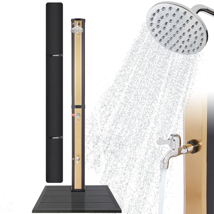 Produktbild Arebos Solardusche + Bodenelement