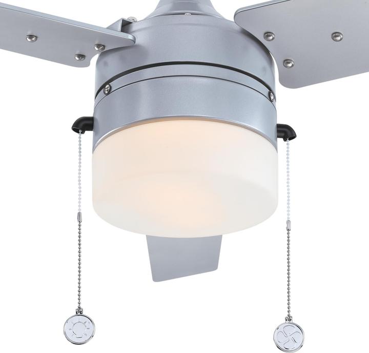Produktbild Westinghouse Outdoor Deckenventilator Riverton Silber mit Licht (54 dB)