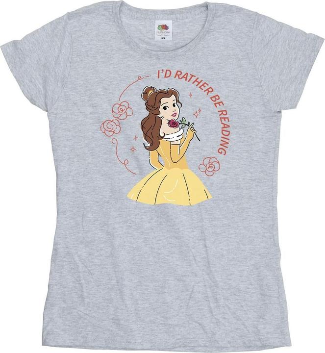 Disney Beauty And The Beast I'd Rather Be Reading BaumwollTShirt