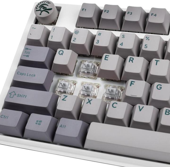Produktbild Ducky One 3 Mist Grey TKL Gaming Tastatur, RGB LED - MX-Speed-Silver (US) (US, Kabelgebunden)