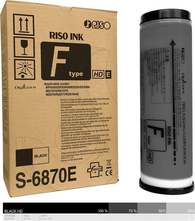 Produktbild riso Ink Black Schwarz HD (S-6870E) (S6870E)