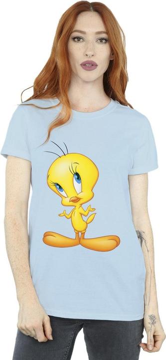 Actual product image Looney Tunes Womens/Ladies Tweety Standing Cotton Boyfriend T-Shirt (L)