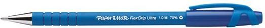 Actual product image Paper Mate Flexgrip Ultra Stick Ballpoint Pen Medium 12 pieces (Blue, 12 x)