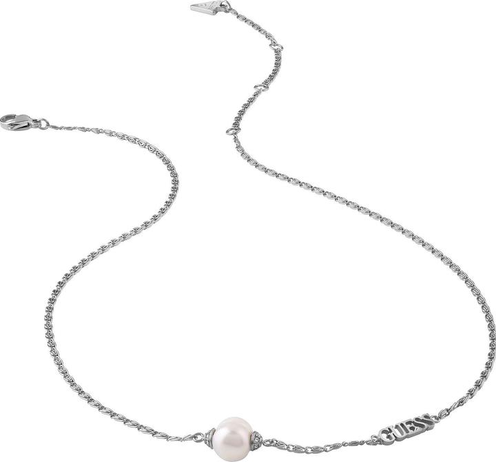 Guess Charming Steel Necklace with Pearl Underwater Love JUBN02268JWRHT/U (Edelstahl, 40.5 cm)