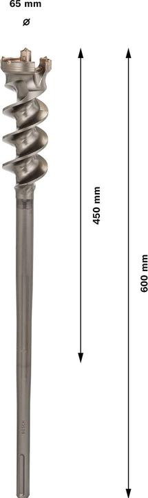 Image du produit Bosch Professional Zubehör Foret PRO SDS max-9 Break Through, 65 x 450 x 600 mm (65 mm)
