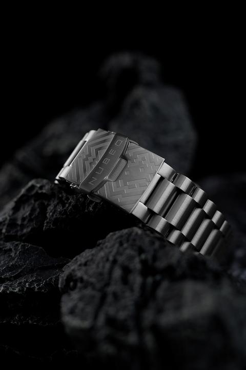 Produktbild Nubeo NB-6082-SI-22 Herrenuhr Quasar Automatik Limited 48mm 20ATM