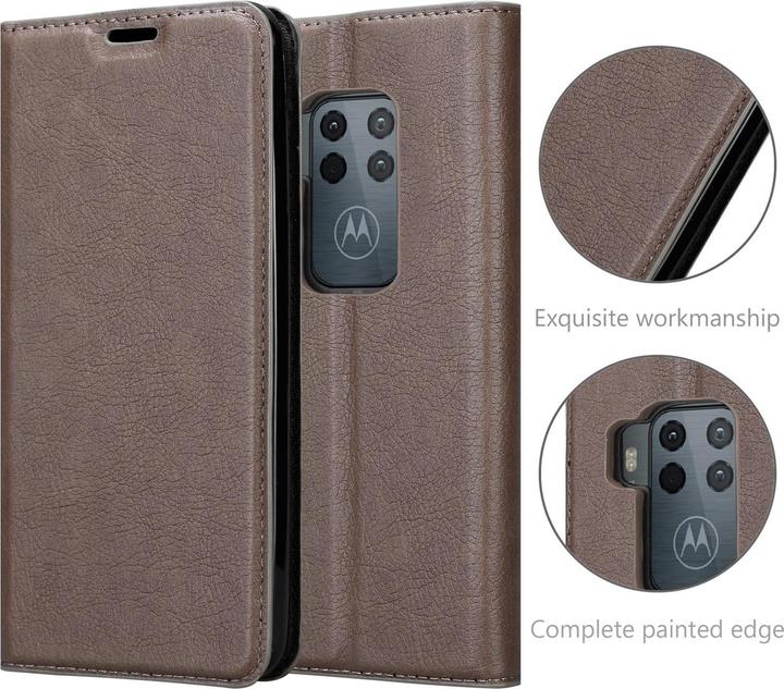 Actual product image Cadorabo Book Invisible Magnet Cover (Motorola One Pro)