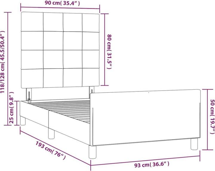 Produktbild VidaXL Xavier (90 x 190 cm)