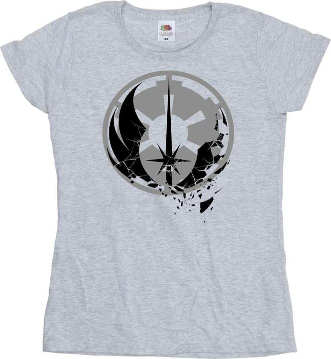Star Wars ObiWan Kenobi Fractured Logos TShirt (XXL)