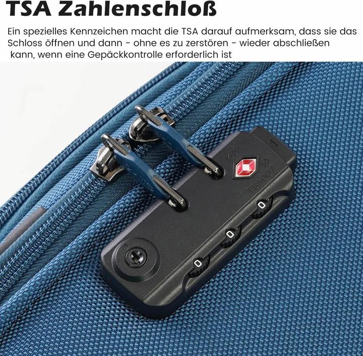 Produktbild Coolife 2-teiliges Handgepäck-Set (Handgepäck (bis 50l))