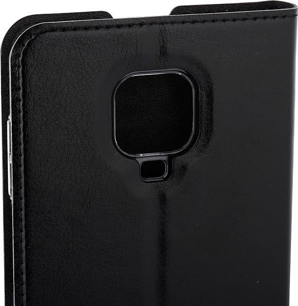 Produktbild Wave BookCase -suojakotelo, Xiaomi Redmi Note 9 Pro, musta (Xiaomi Redmi Note 9 Pro)