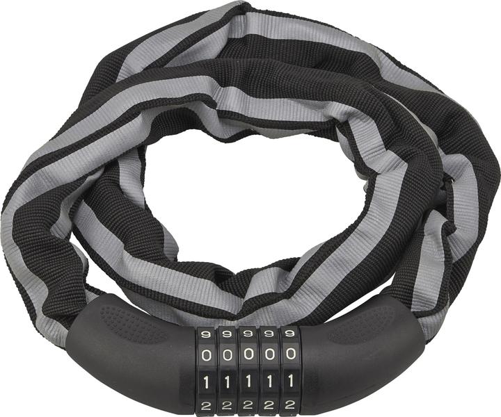 Thirard Biker Zahlenschloss, 5 Ziffern, Stahlkette, Motorrad, 0.9m (90 cm)