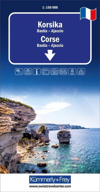 Actual product image Kümmerly+Frey Regional Road Map Corsica 1:150,000