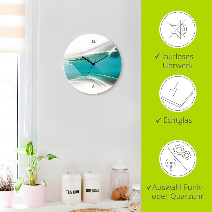 Image du produit Artland Horloge murale élément créatif pétrole T9FA (30 cm)