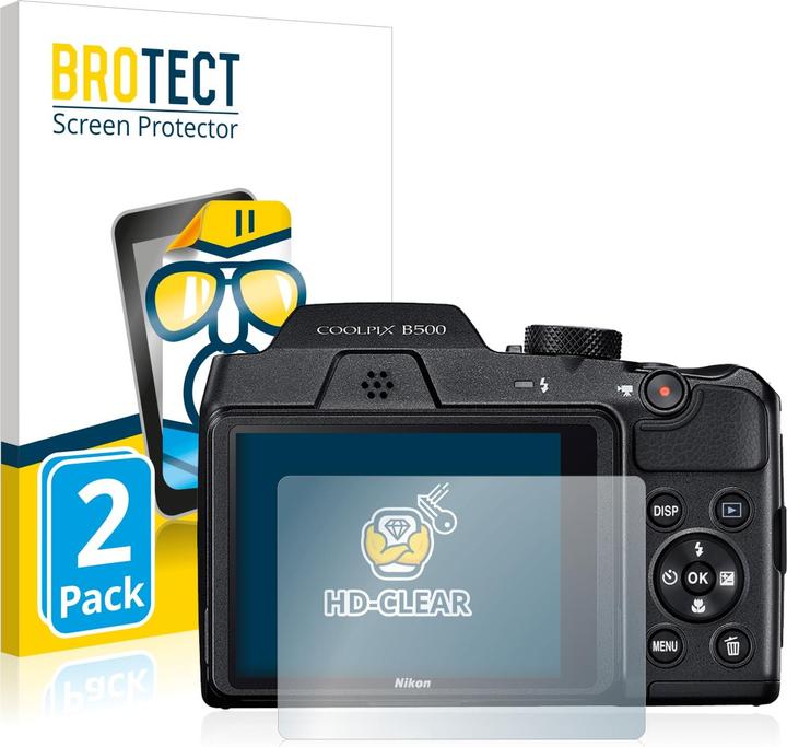 BROTECT Schutzfolie Displayschutz Klar (Displayschutz, Coolpix B500)