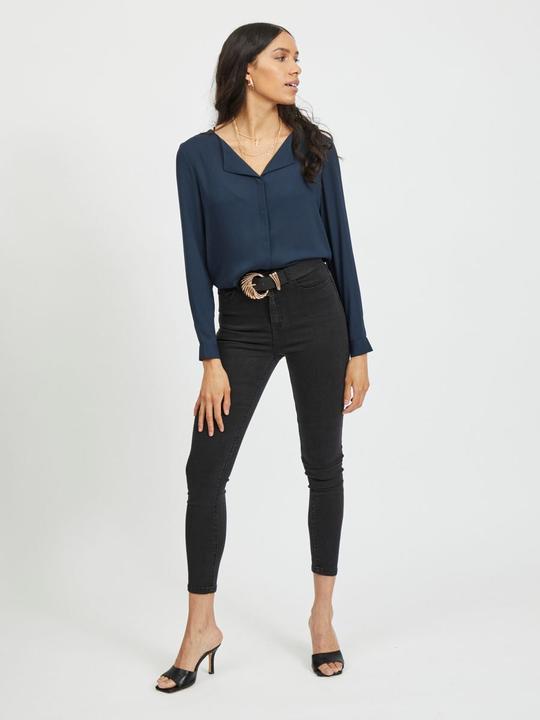 Actual product image Vila High Low Split Collar Shirt (XXL)