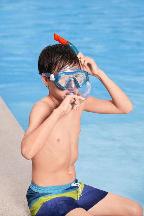 Image du produit Bestway Kit de plongée pour enfants avec masque rouge, ailerons et tube, 25046