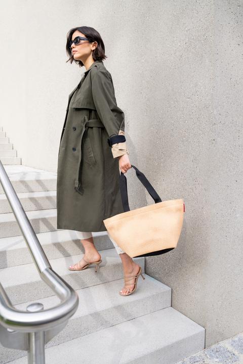 Actual product image reisenthel shopper M raffia black