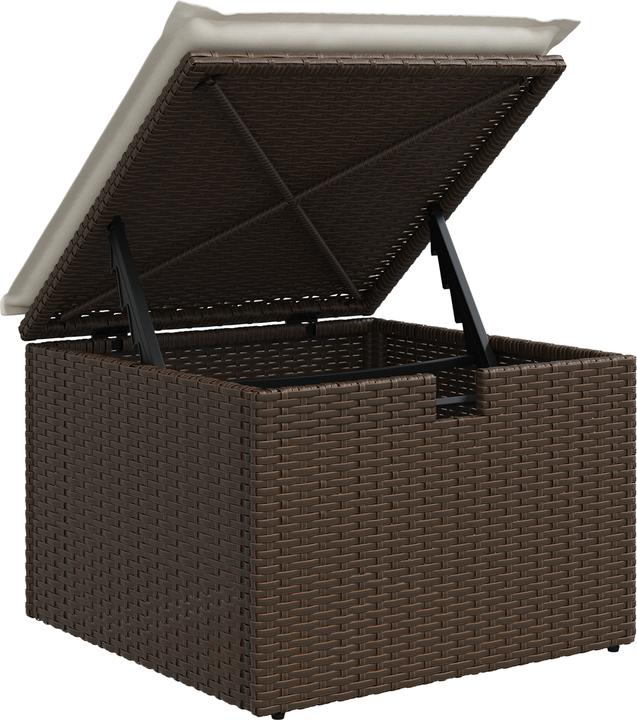 Image du produit VidaXL Ensemble de 8 canapés de jardin avec coussins Poly-Rattan brun