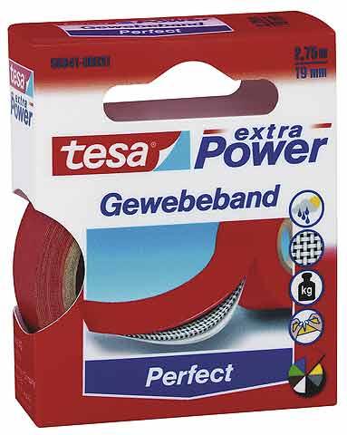 Produktbild tesa EXTRA POWER PERFECT Gewebeband, gewebeverstärktes Ductape (19 mm)