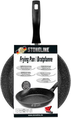 Actual product image Stoneline Pan 6840 Frying, Diameter 20 cm, Suitable for induction hob, Fixed handle, Anthracite (20 cm, Frying pan, Aluminium)