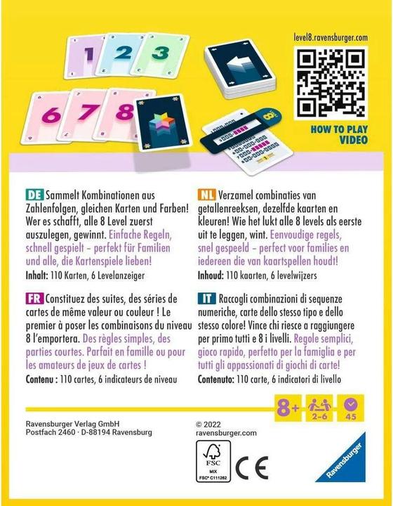 Image du produit Ravensburger Level 8® (niveau 8) (Néerlandais, Italien, Allemand, Français, Multilingue)