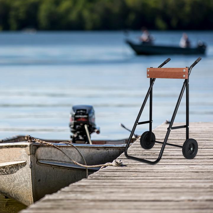 Actual product image Relaxdays Outboard motor stand