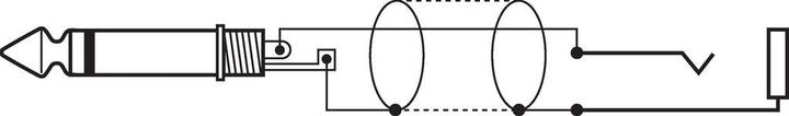 Produktbild Monacor Klinken-Verlängerungskabel (6 m, 6.3mm Klinke (Jack))