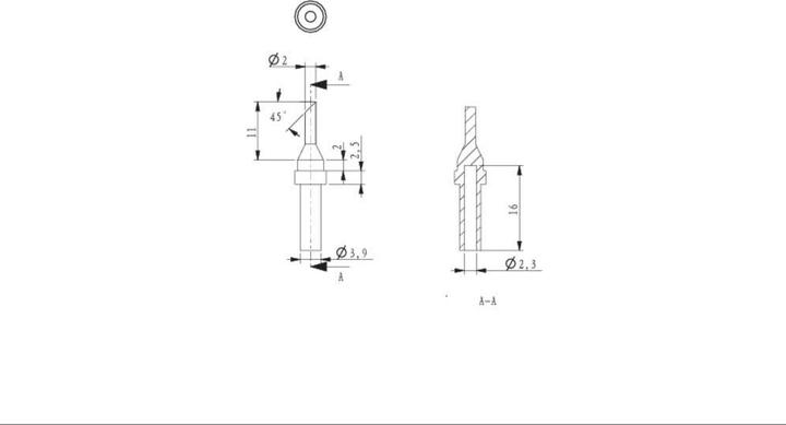 Immagine prodotto Toolcraft Punta di saldatura smussata a 45° 2,0 mm (Punta di saldatura)