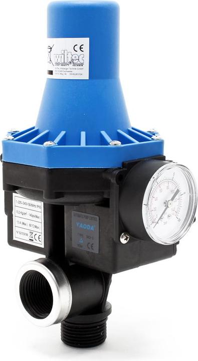 Actual product image Wiltec Pressure switch for domestic pumps fountain pumps SKD 3 230V single phase (Domestic water pump)