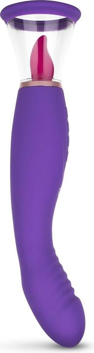 Actual product image Easytoys Pleasure Pump With G-Spot Vibrator - Purple